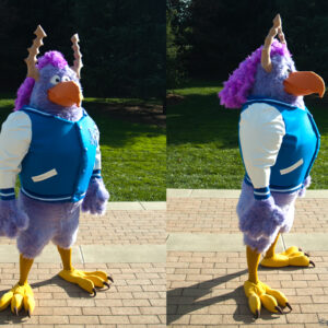 Approx. 7 feet high. My tallest costume.